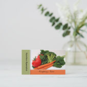 フルーツ-野菜名刺-ボーダー 名刺 (スタンド正面)