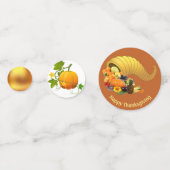 フルーツ&金ゴールド感謝表紙吹雪 コンフェッティ (裏面)