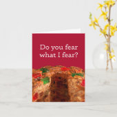 フルーテおもしろいーキホリデーカード カード (黄色い花)