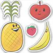 フルーティのステッカーのパック シール (正面)