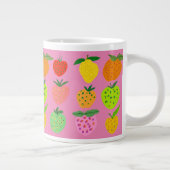 フルーティカラフルパターン ジャンボコーヒーマグカップ (右)