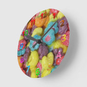 フルーティシリアル ラウンド壁時計 (傾斜)