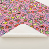 フルーティステッカーのエルモとアビーカダビーのパターン シェルパブランケット (3/4)