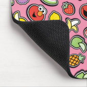 フルーティステッカーのエルモとアビーカダビーのパターン マウスパッド (コーナー)