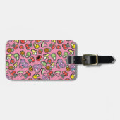 フルーティステッカーのエルモとアビーカダビーのパターン ラゲッジタグ (正面横)