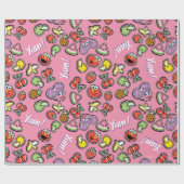 フルーティステッカーのエルモとアビーカダビーのパターン ラッピングペーパー (フラット)