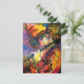 フルーティストの肖像 ヴェネツィアンマスカレードミュージック インビテーションポストカード (スタンド正面)