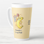 フルーティスラムダンク付勢バナナカスタマイズ カフェラテマグ (左アングル)