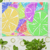 フルーティタッティカラフルフルーツスライス キッチンタオル (折り畳み)