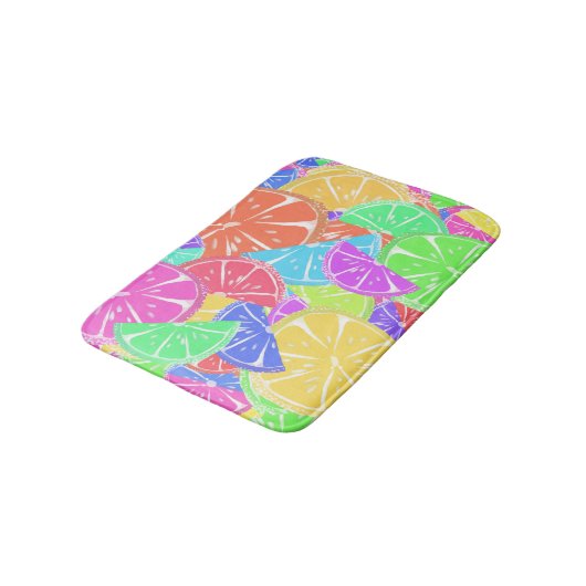 フルーティタッティカラフルフルーツスライス バスマット (アングル)