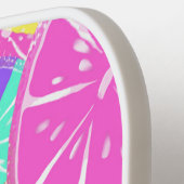 フルーティタッティカラフルフルーツスライス ピックルボールラケット (左詳細)