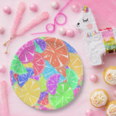 フルーティタッティカラフルフルーツスライス ペーパープレート (パーティー)