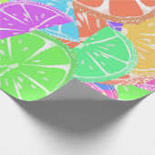 フルーティタッティカラフルフルーツスライス ラッピングペーパー (角)