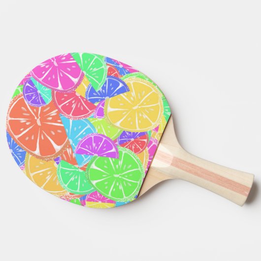 フルーティタッティカラフルフルーツスライス 卓球ラケット (横)