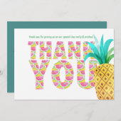 フルーティトロピカルサンキュースイカのパイナップル サンキューカード (正面/裏面)