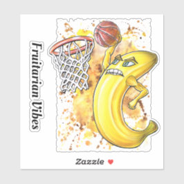 フルーティニズムのスラムダンクバナナバスケットボールプレーヤー シール