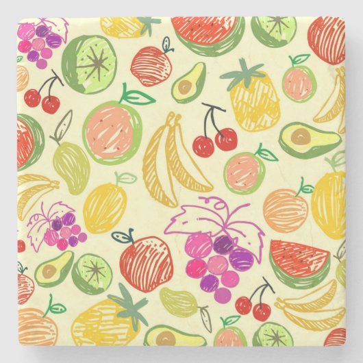 フルーティパターン ストーンコースター (正面)