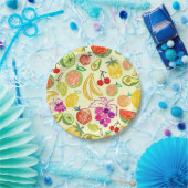 フルーティパターン ペーパープレート (パーティー)