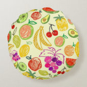 フルーティパターン ラウンドクッション (裏面)