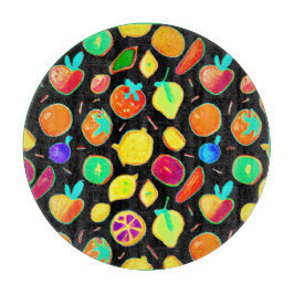 フルーティフルネオンビジョンデザイン カッティングボード