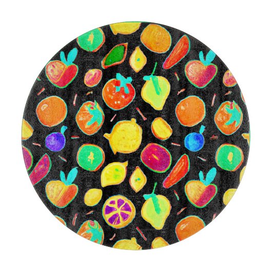 フルーティフルネオンビジョンデザイン カッティングボード (正面)