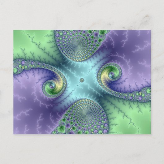 フルーティループ – フラクタルポストカード ポストカード (正面)