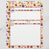 フルーティレシピシート (正面/裏面)