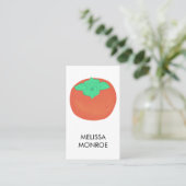 フルーティーおもしろい:柿図解入りの、写真付きの 名刺 (スタンド正面)