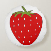 フルーティーなイチゴ ラウンドクッション (裏面)