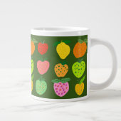 フルーティーカラフルパターンの巨大コーヒーマグ ジャンボコーヒーマグカップ (右)