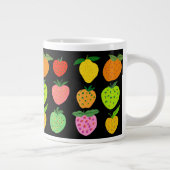 フルーティーカラフルパターンの巨大コーヒーマグ ジャンボコーヒーマグカップ (右)