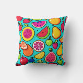 フルーティー喜びパターン クッション (裏面)