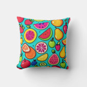フルーティー喜びパターン クッション (正面)