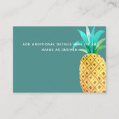 フルーティー熱帯シャワー詳細インサート – 言葉遣い エンクロージャーカード (裏面)