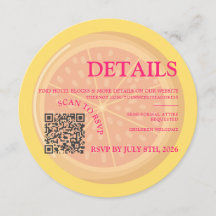 フルーティー、カラフル結婚シトラスの詳細挿入カード