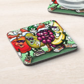 フルーティー・クリスマス コースター (左側)