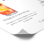 フルーティ庭園の結婚式シグネチャカクテルメニュー ポスター (角)