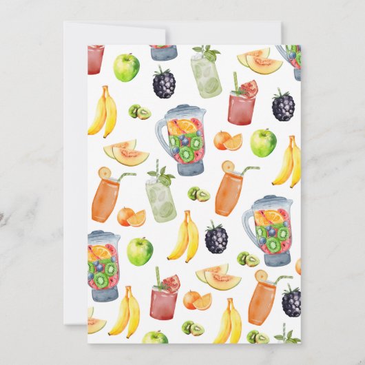 フルーティ誕生日 招待状 (裏面)