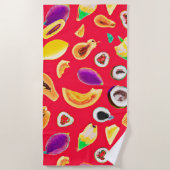 フルーティ鮮やかディライトパターン ビーチタオル (正面)