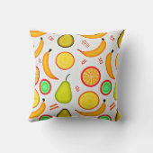 フルーティ鮮やか万華鏡のように千変万化するパターンパターン クッション (裏面)