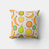 フルーティ鮮やか万華鏡のように千変万化するパターンパターン クッション (正面)