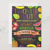 フルーティ2回目の誕生日 招待状 (正面)