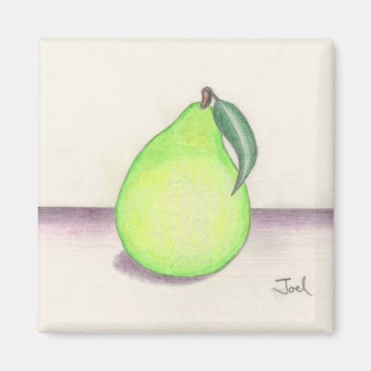 フルーティPEARマグネット(正方形) マグネット (正面)