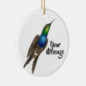 フルーテッドハミングバードベスティーパーソナライズされた セラミックオーナメント (右)
