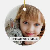 フルーテッドハミングバードベスティーパーソナライズされた セラミックオーナメント (裏面)