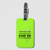 フルートあなたの〔占星術の〕十二宮図サインアンチ-ISOリモン ラゲッジタグ (正面縦)