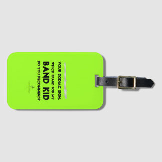 フルートあなたの〔占星術の〕十二宮図サインアンチ-ISOリモン ラゲッジタグ