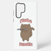 フルートおもしろいの猫 SAMSUNG GALAXYケース (裏面)