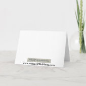 フルートおよびクラリネットとのありがとう サンキューカード (裏面)