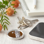 フルートかフルート奏者Keychain キーホルダー (側面)